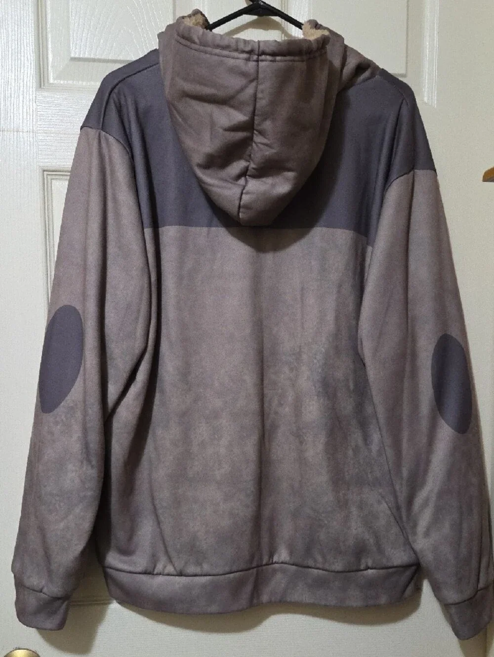 Carhartt Gray/Green Hooded Zip-Up Jacket with Sherpa Lining